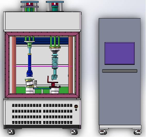 悬挂轴承综合耐久试验台架单开门